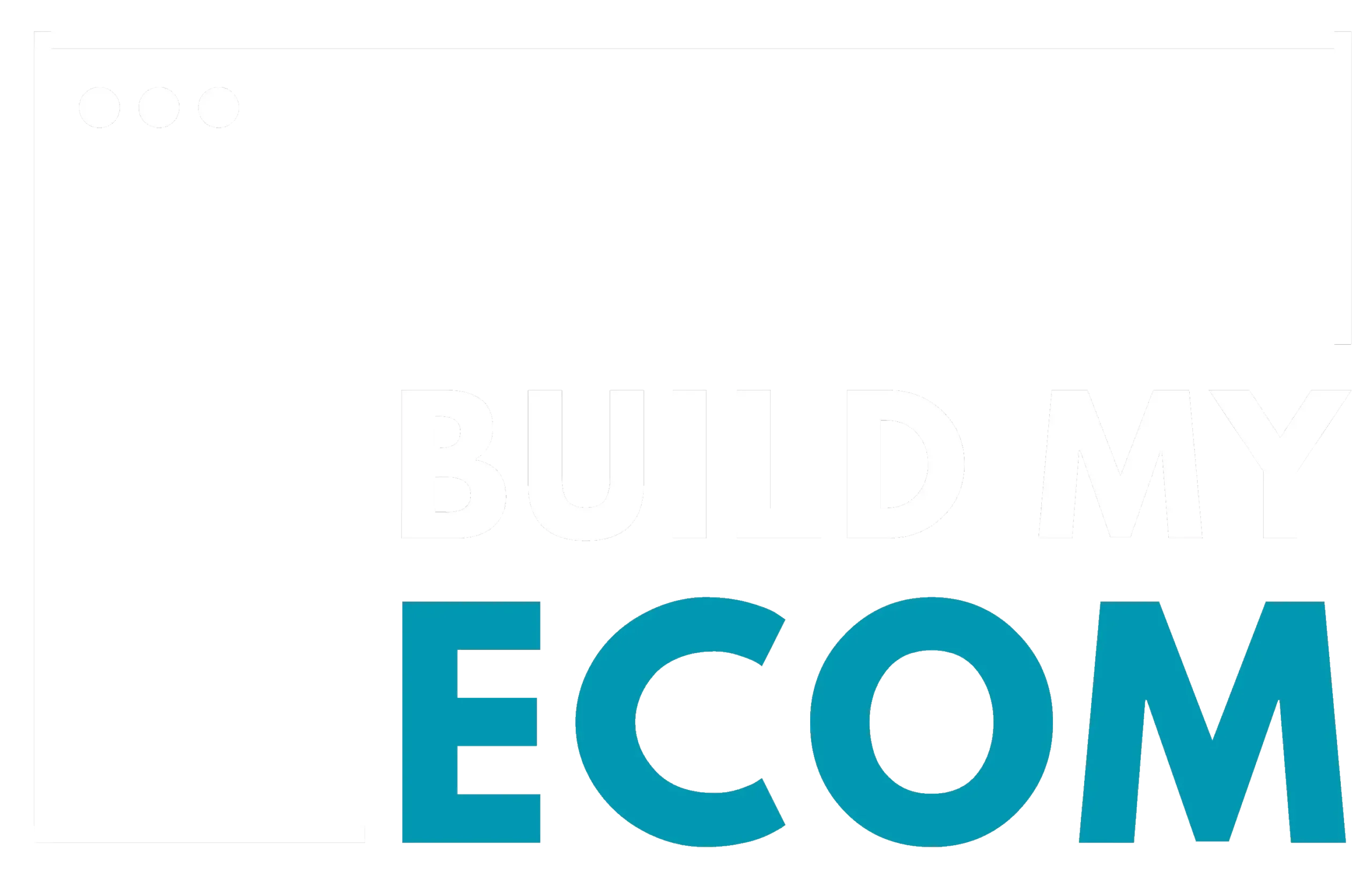 Build my ecom Logo in weiß